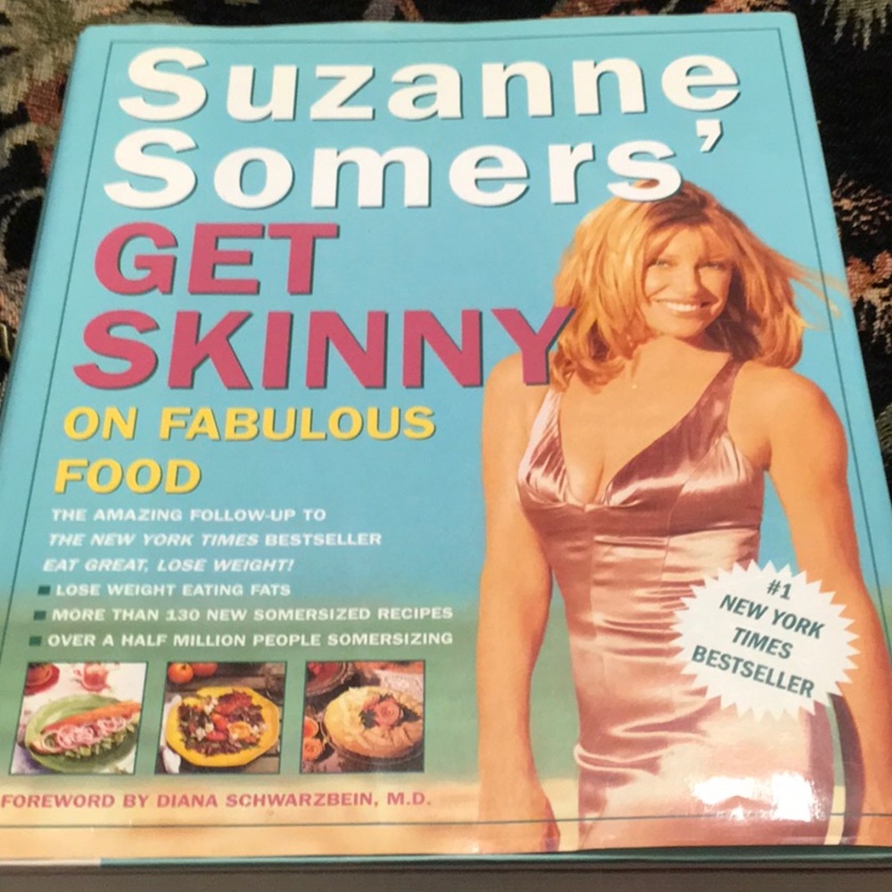 NWT, Hardcover,by SUZANNE SOMERS’, GET SKINNY on Fabulous Food.